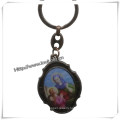 Metal Key Chain Cross Charm Ladies Keychain / Cross Key Chain (IO-CK059)